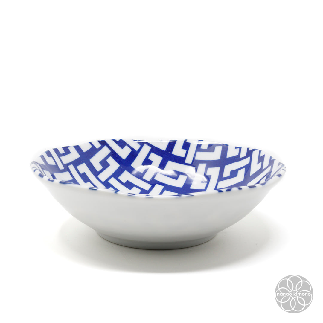 Bowls - Indigo Komon (Set of 5)