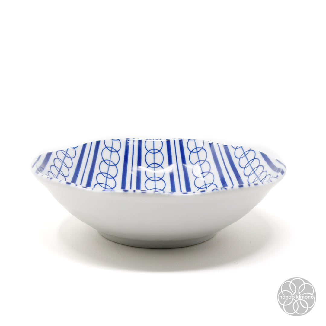 Bowls - Indigo Komon (Set of 5)