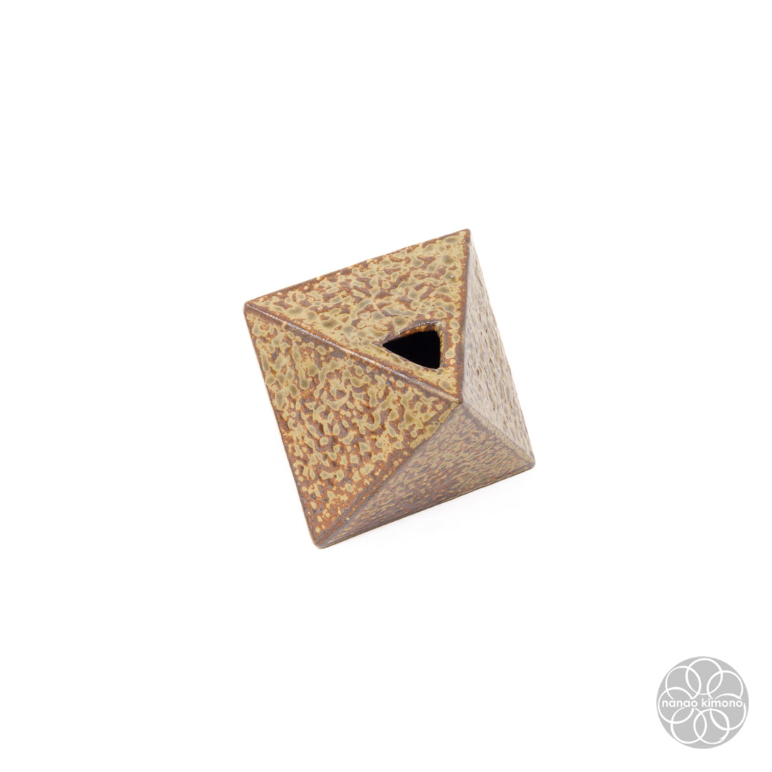 Vase - Single-Flower Octahedron Brown