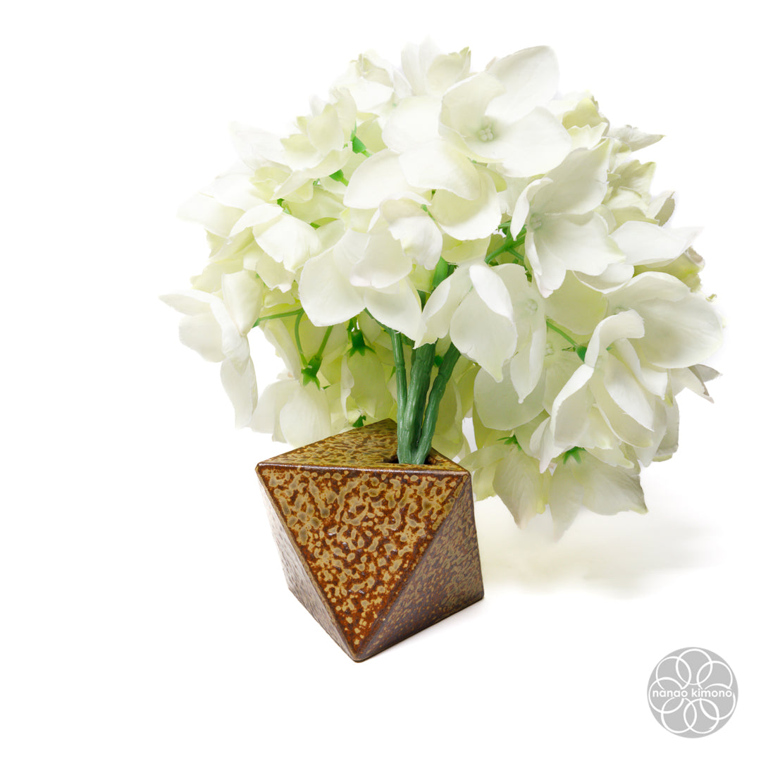 Vase - Single-Flower Octahedron Brown