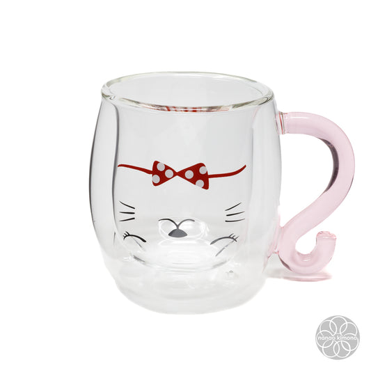 Mug - Double Glass Cat