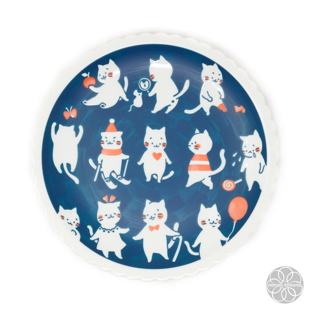 Plate - Cat's Night Biscuit Edge