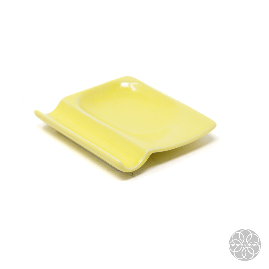 Soy Sauce Dish - Chopsticks Rest Yellow