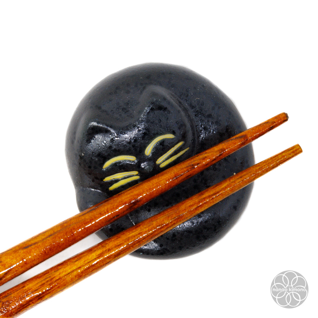 Chopstick Rest - Black Cat