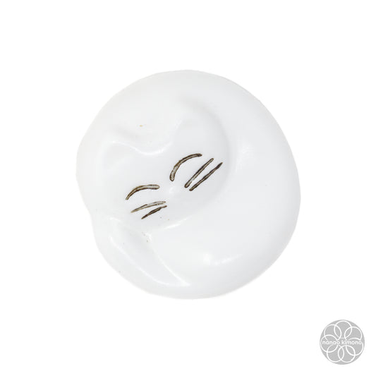 Chopstick Rest - White Cat