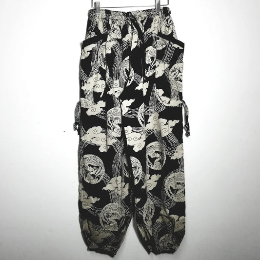 Comfy Pants - Black Fushichou Phoenix Cloud