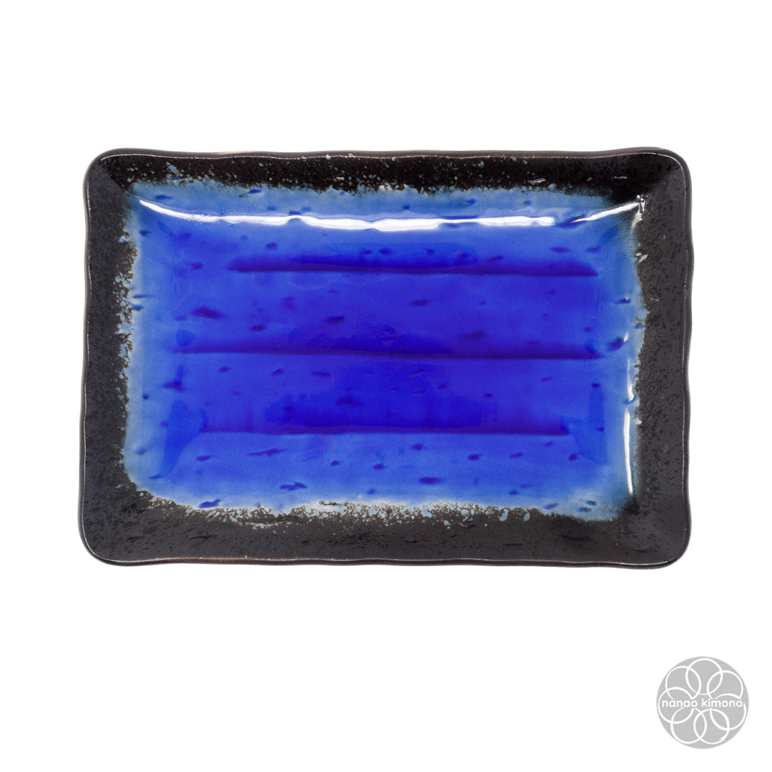 Plate - Deep Blue Rectangle