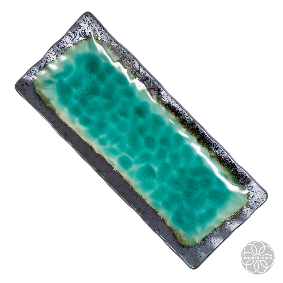 Plate - Emerald Green Long Rectangle