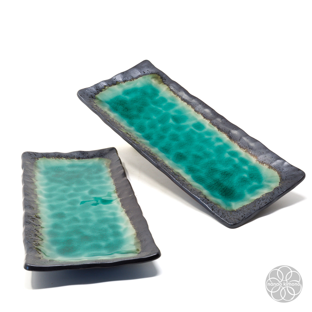 Plate - Emerald Green Long Rectangle