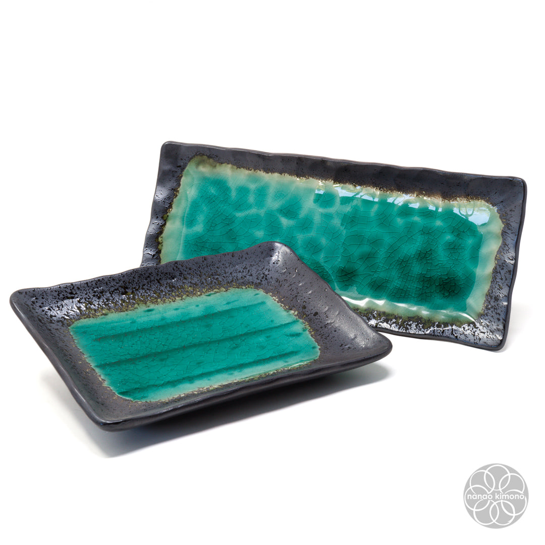 Plate - Emerald Green Long Rectangle