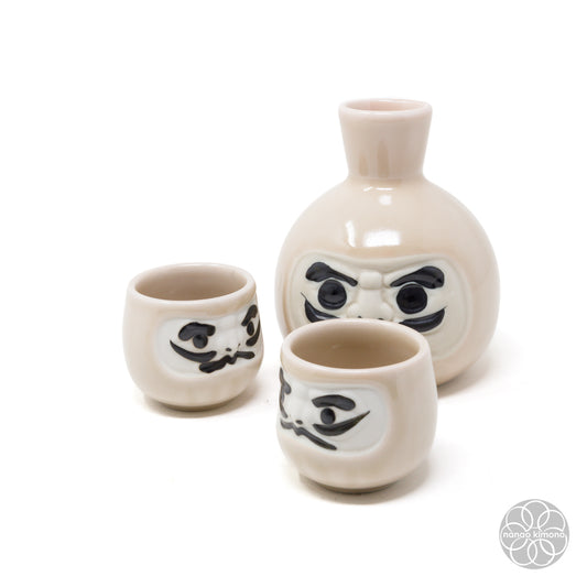 Sake Set - Daruma Pink