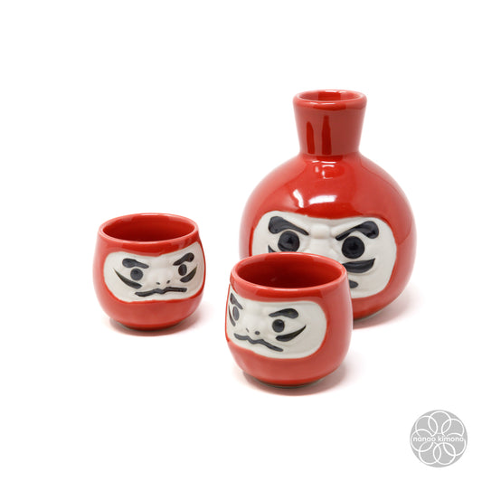 Sake Set - Daruma Red