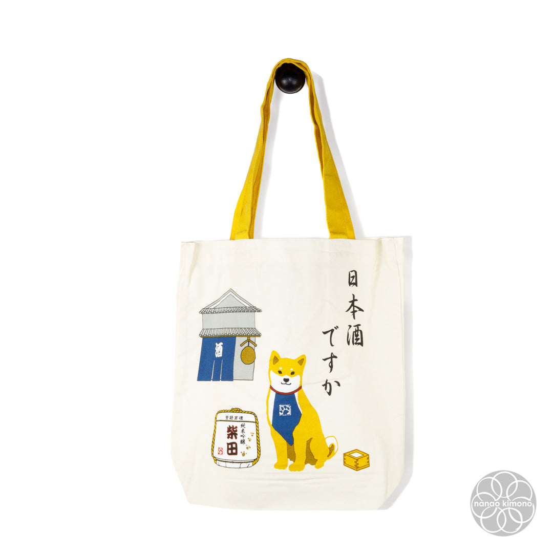 Tote Bag A4 - Shiba "Japanese Sake?"