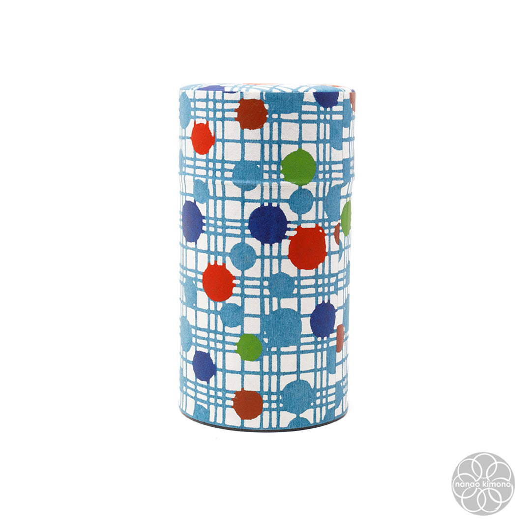 Tea Canister - Polka Dot Grid