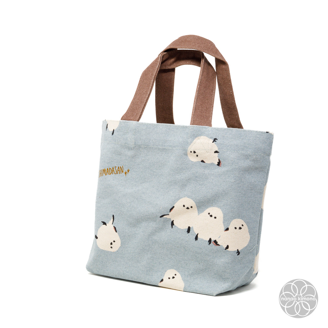 Tote Bag S - Long-tailed Tit Blue