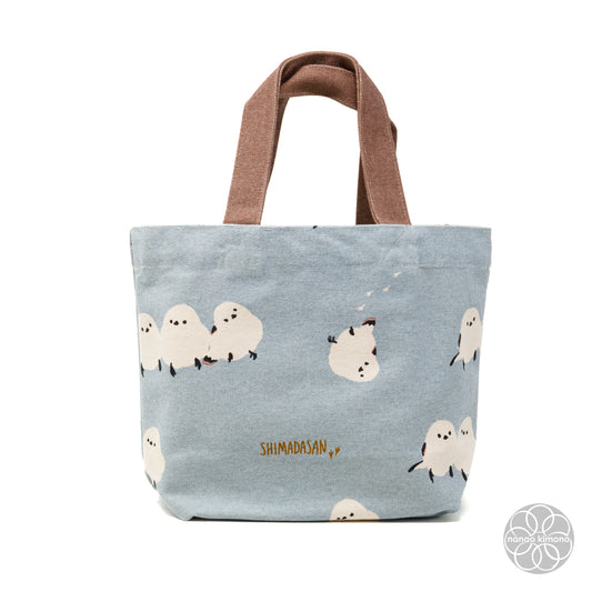 Tote Bag S - Long-tailed Tit Blue