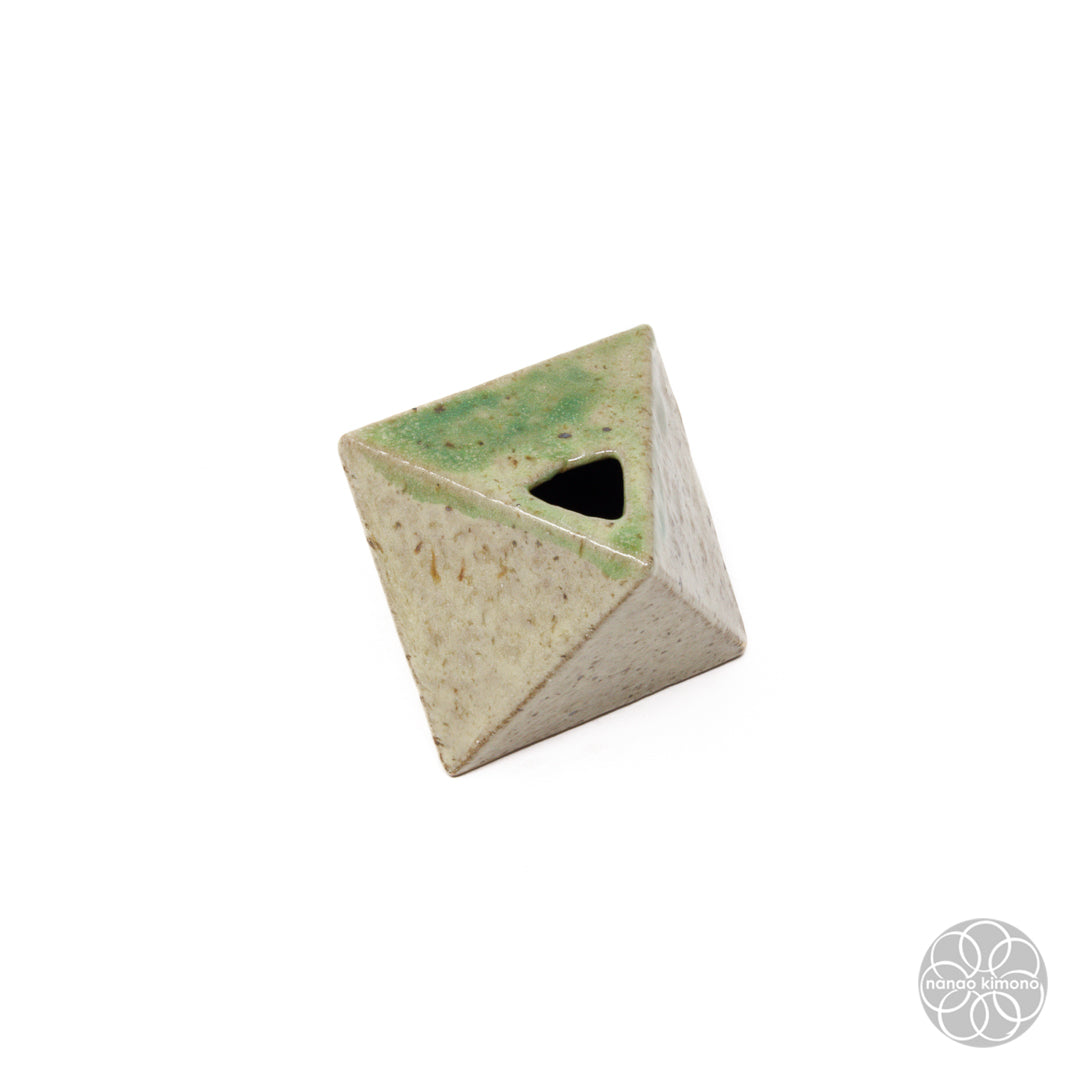 Vase - Single-Flower Octahedron Green