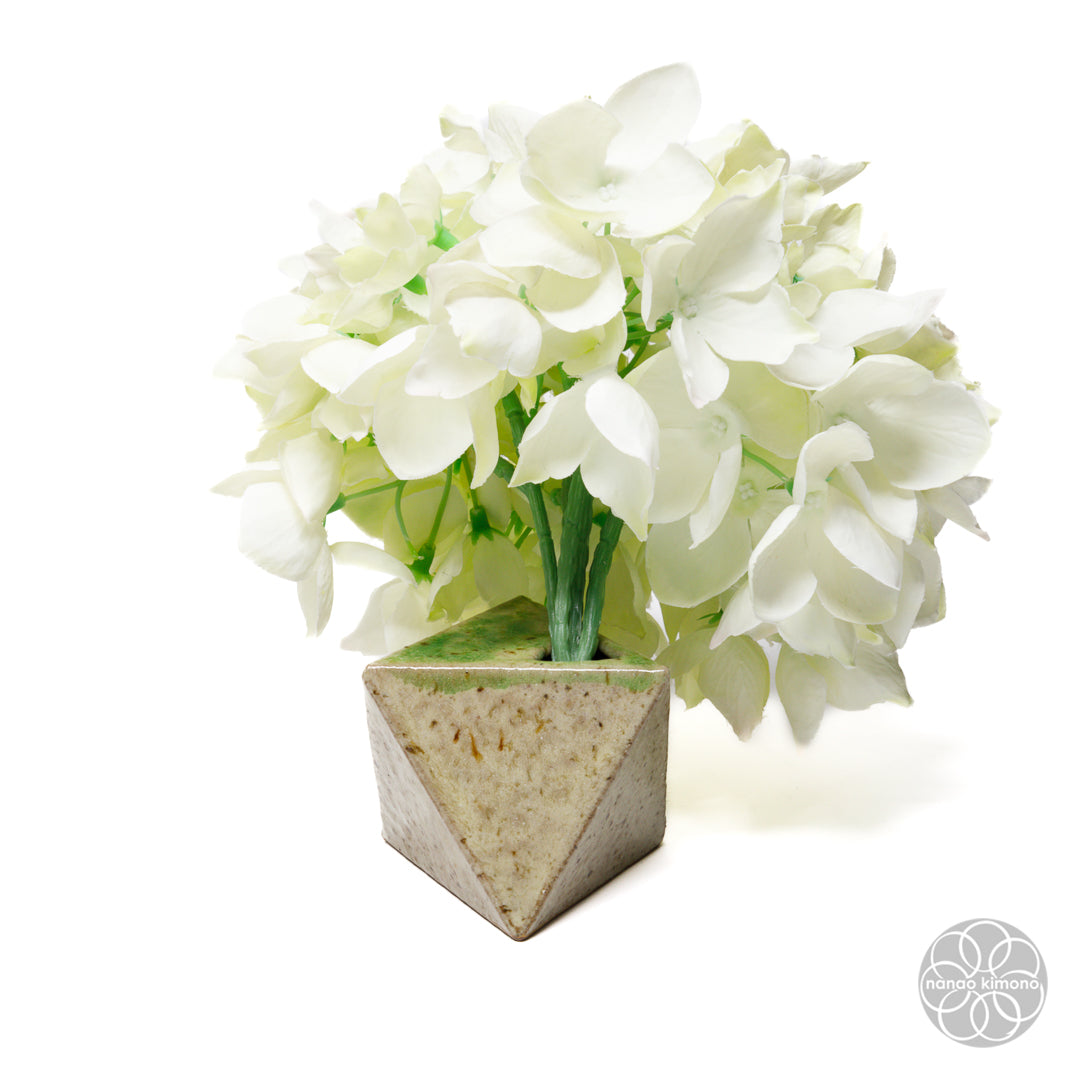 Vase - Single-Flower Octahedron Green