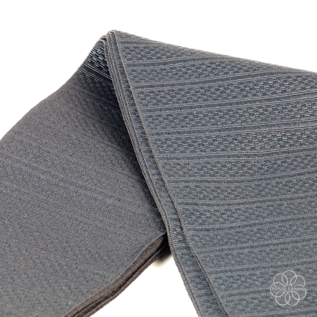Men's Obi - Black (line-woven)