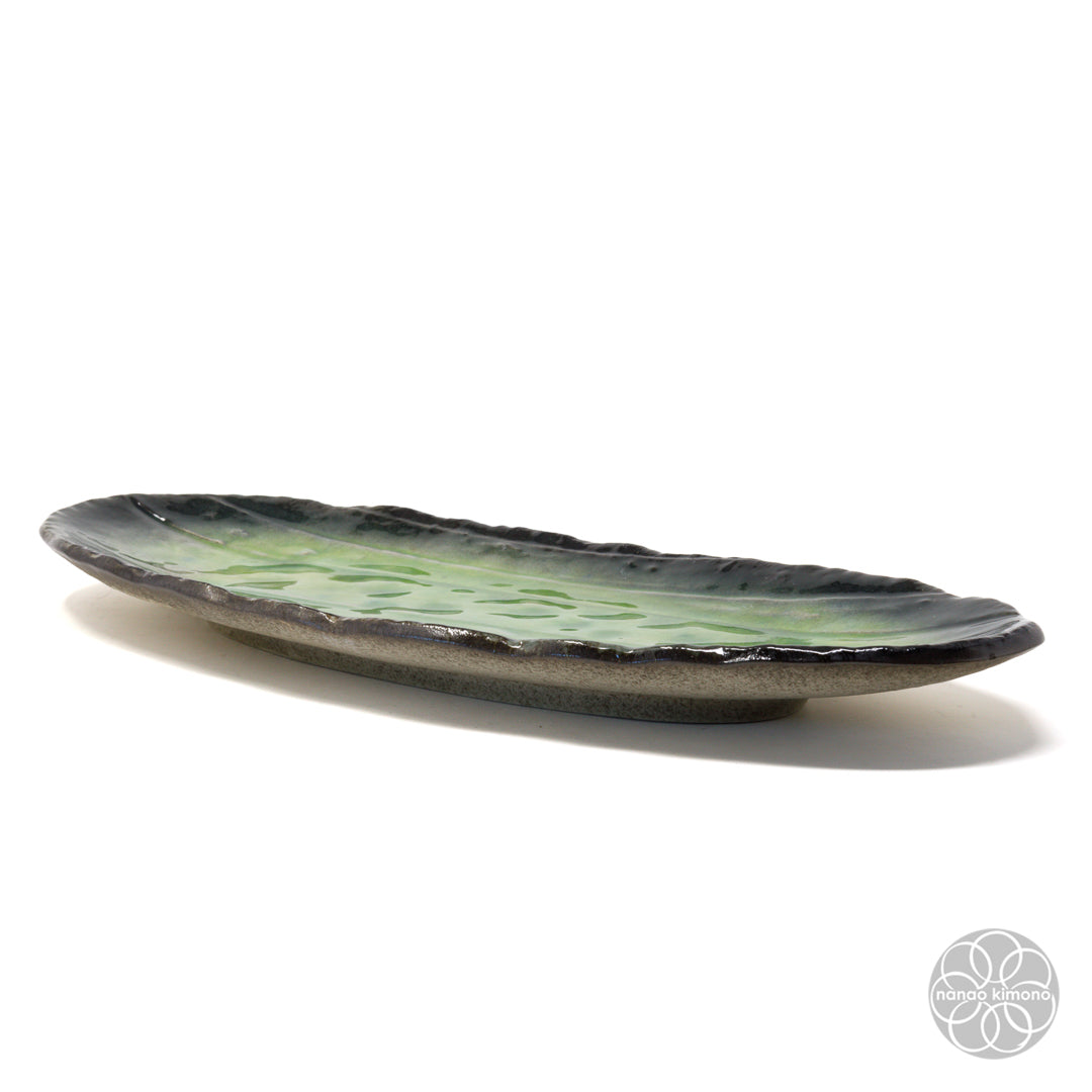 Plate - Green Oval