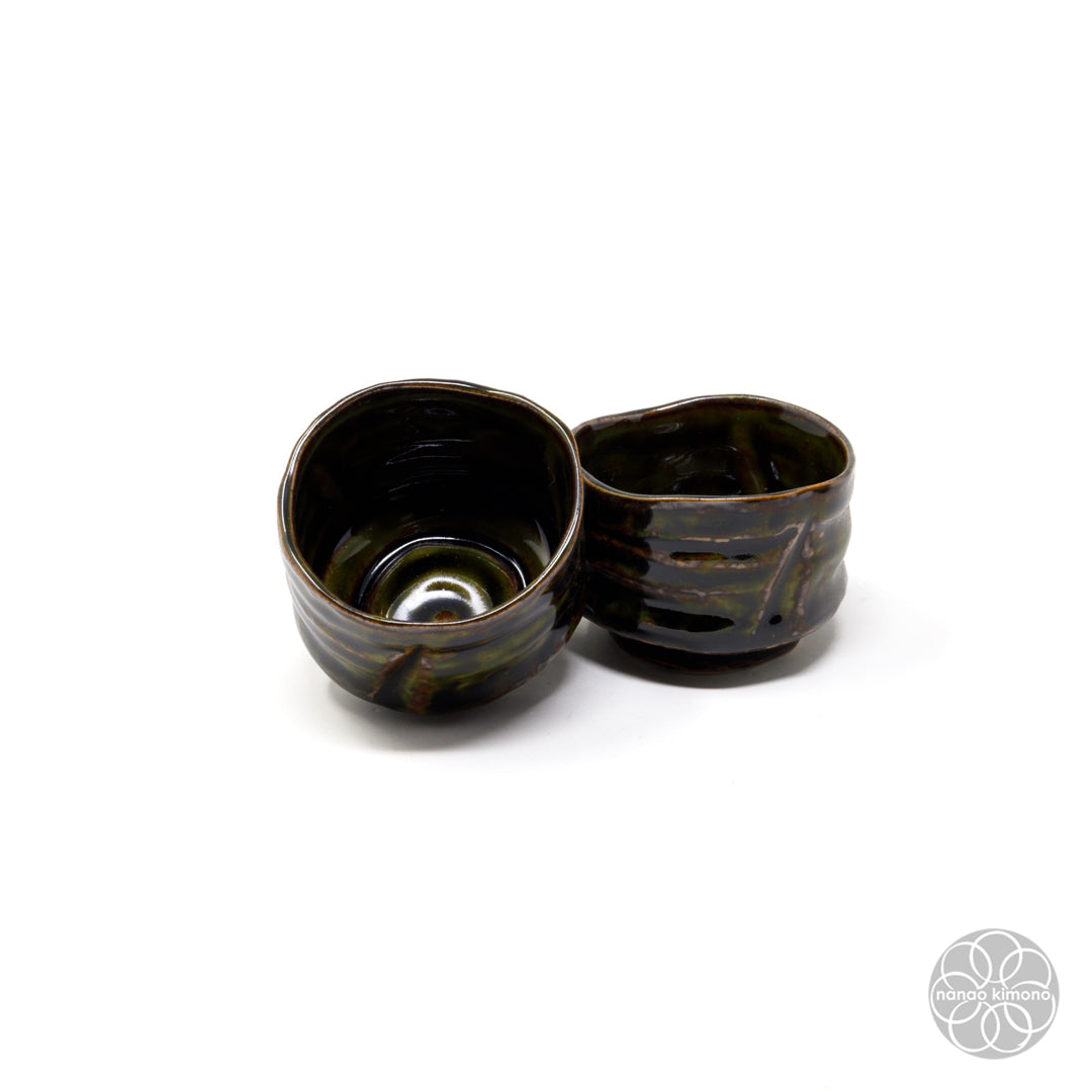 Sake Set - Sabi Oribe Green