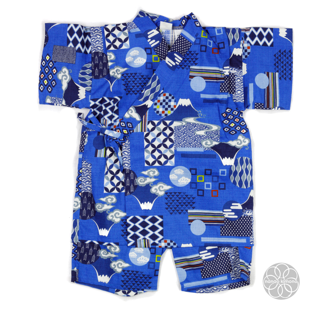 Jinbei - Kids 110cm Mt. Fuji on Blue