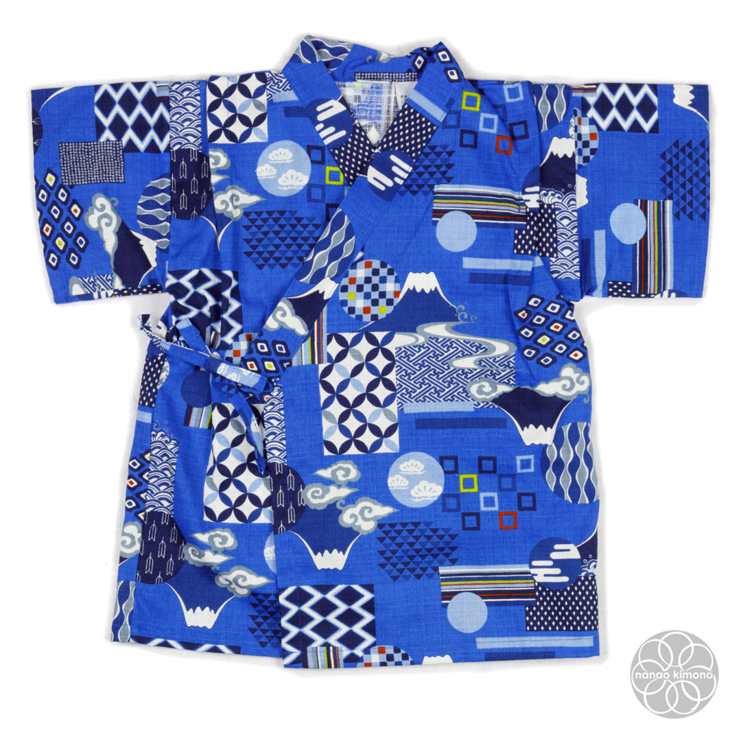 Jinbei - Kids 110cm Mt. Fuji on Blue