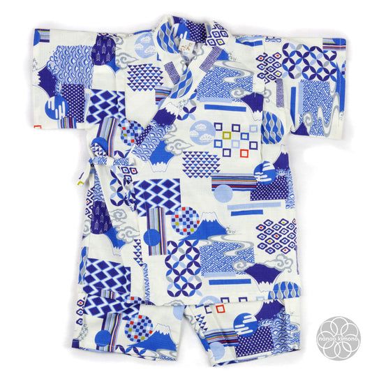 Jinbei - Kids 110cm Mt. Fuji on White