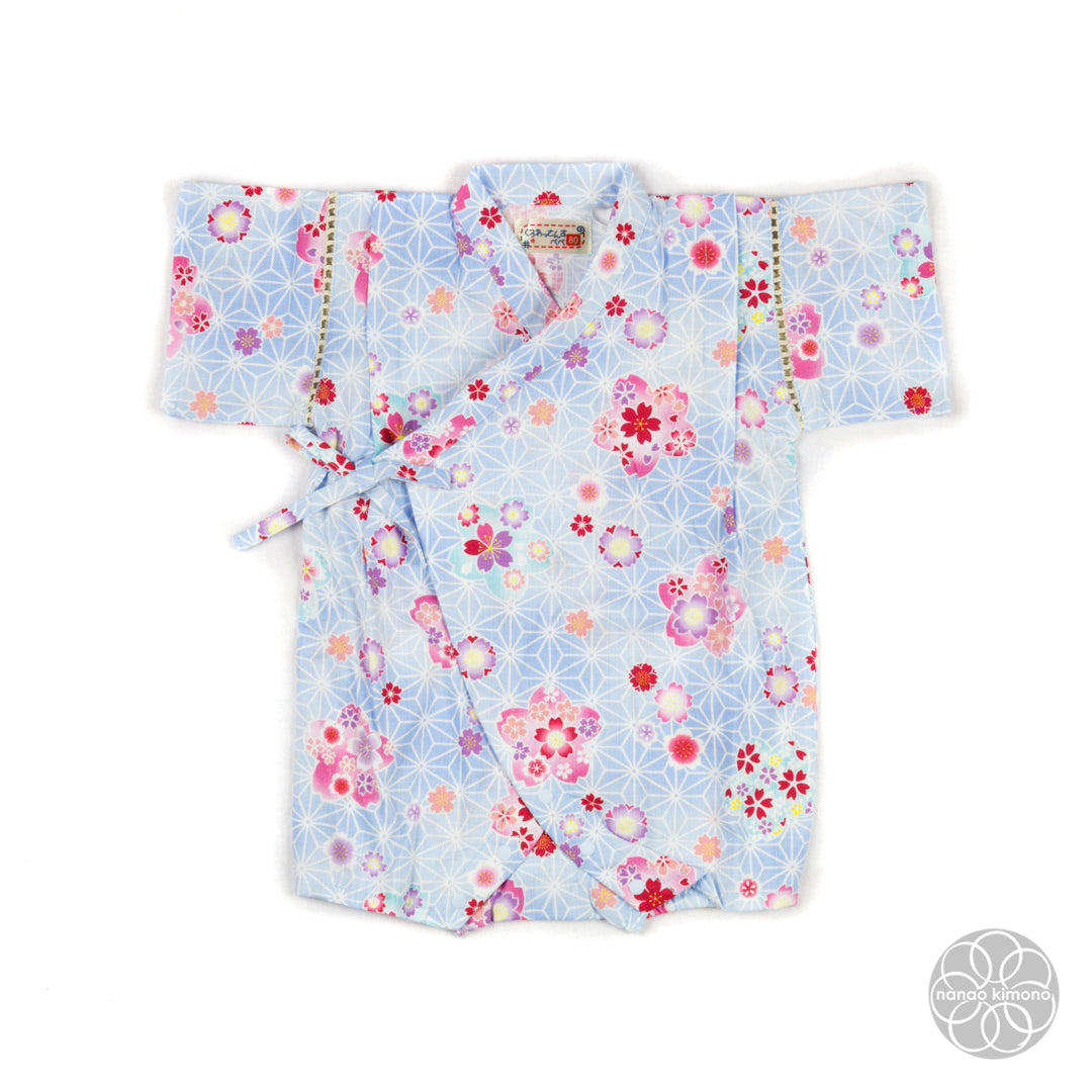 Jinbei - Kids 80cm Flowers on Blue