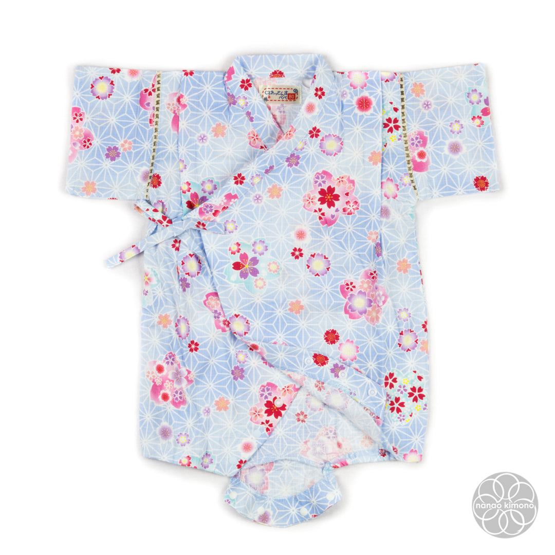 Jinbei - Kids 80cm Flowers on Blue