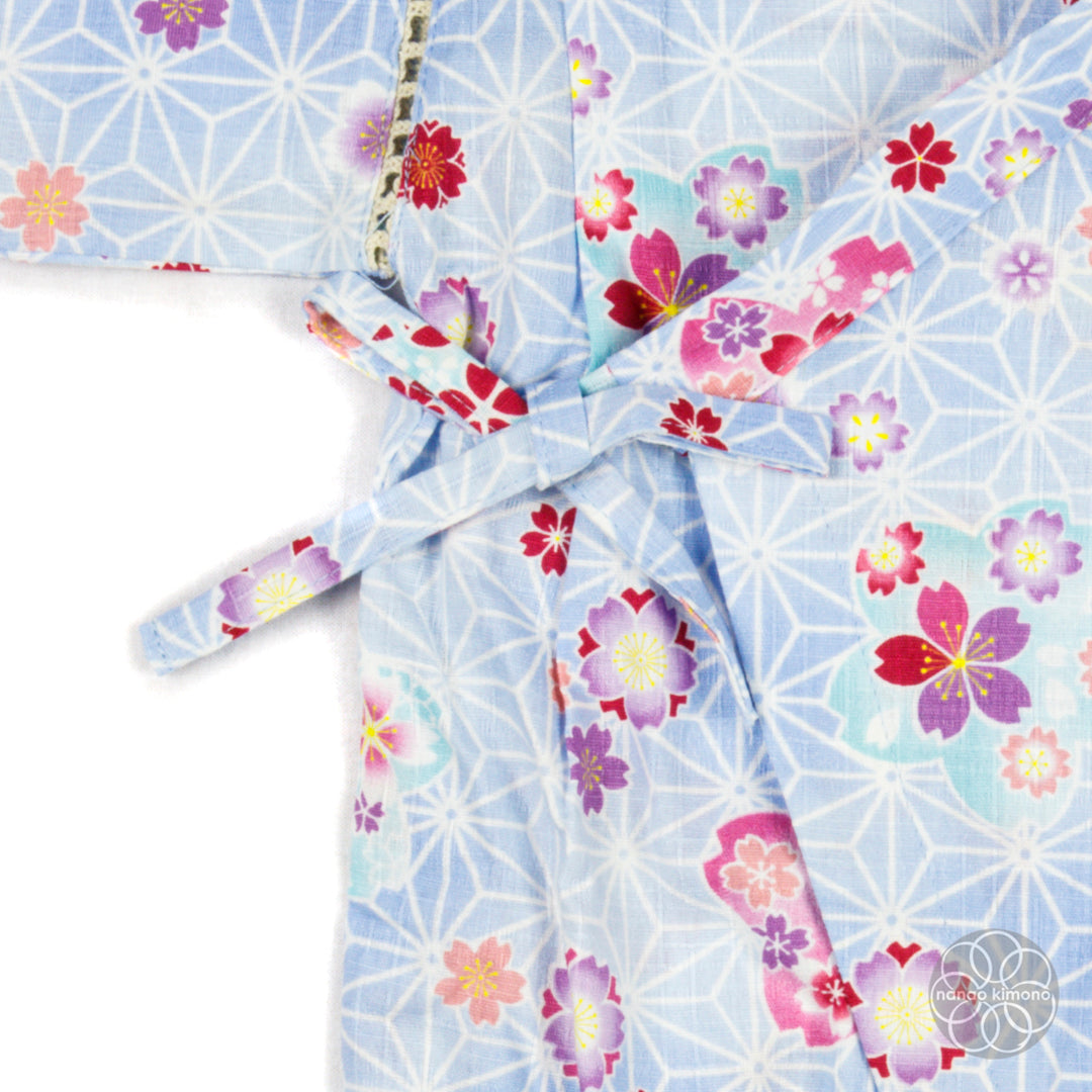 Jinbei - Kids 80cm Flowers on Blue