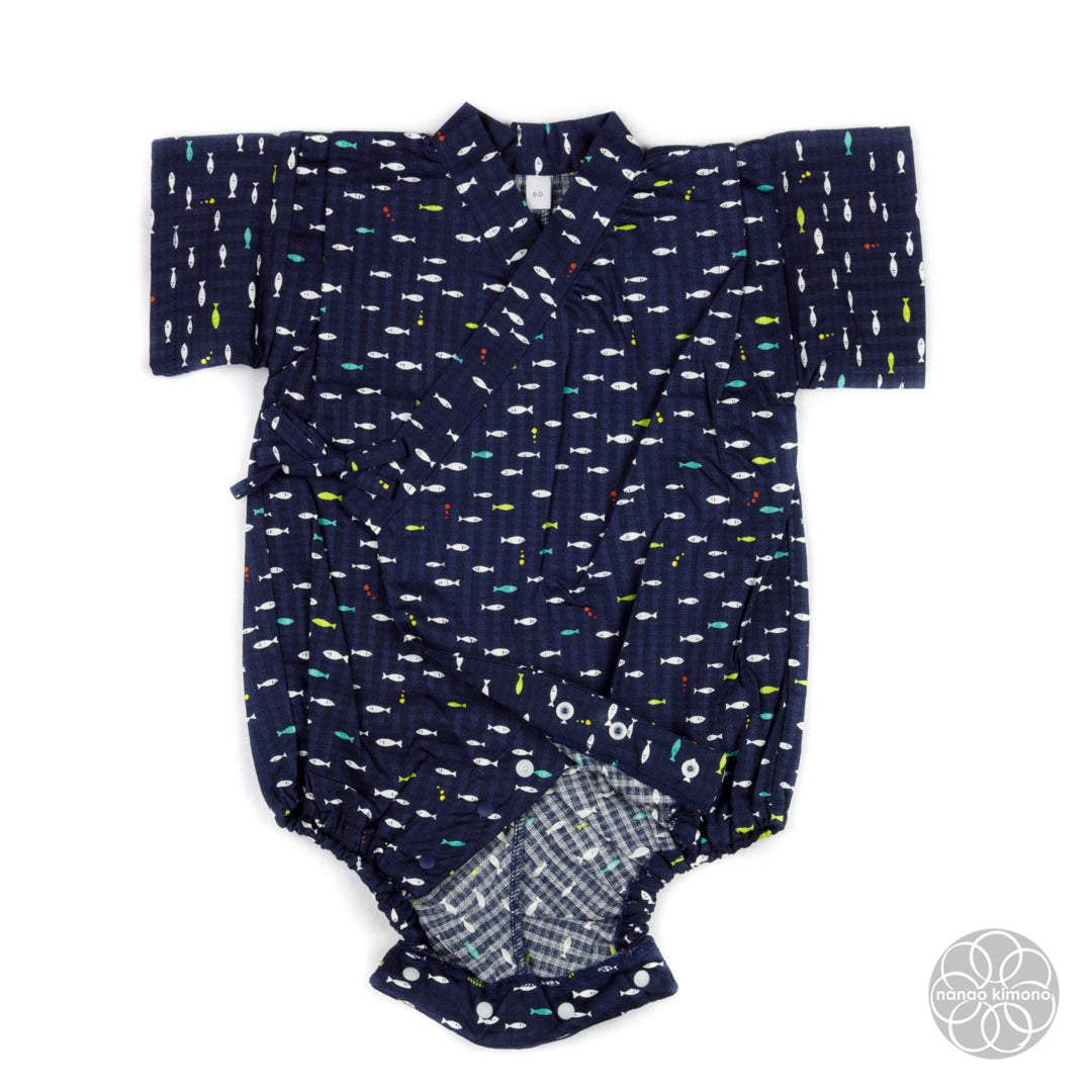 Jinbei - Kids 80cm Fish on Navy