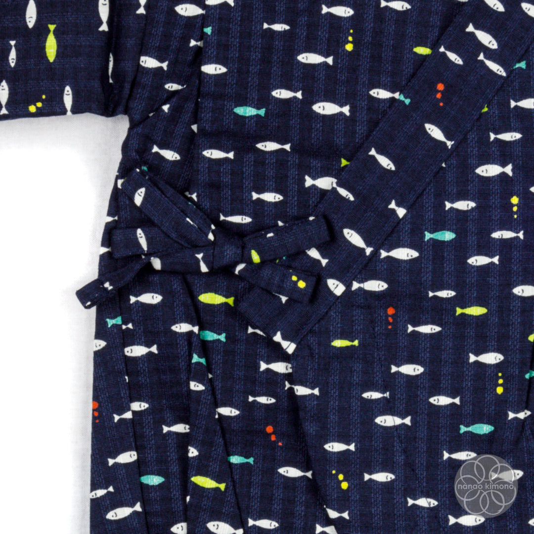 Jinbei - Kids 80cm Fish on Navy