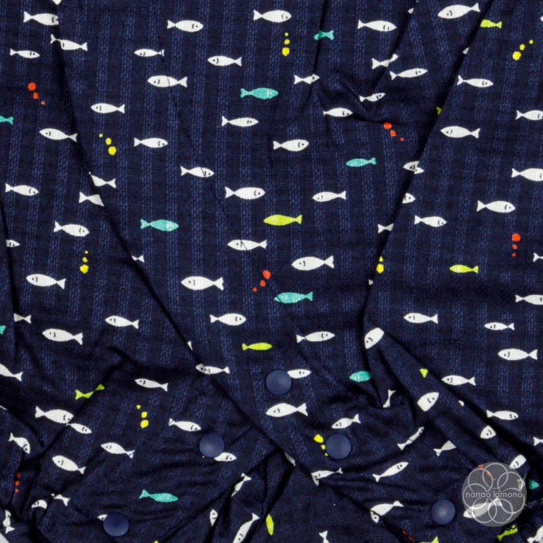 Jinbei - Kids 80cm Fish on Navy