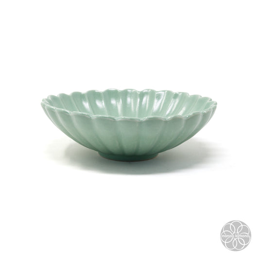 Bowl - Kiku Flower - Mint Green