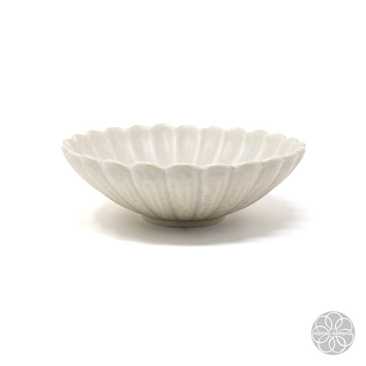 Bowl - Kiku Flower - White