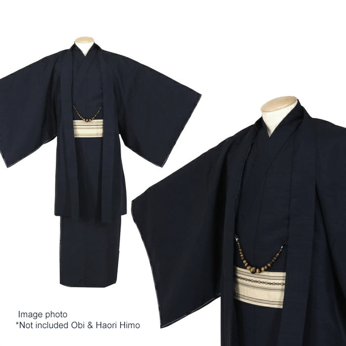 Men's Washable Kimono Set - Black