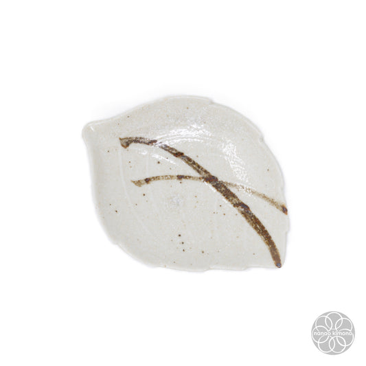 Soy Sauce Dish - Leaf White