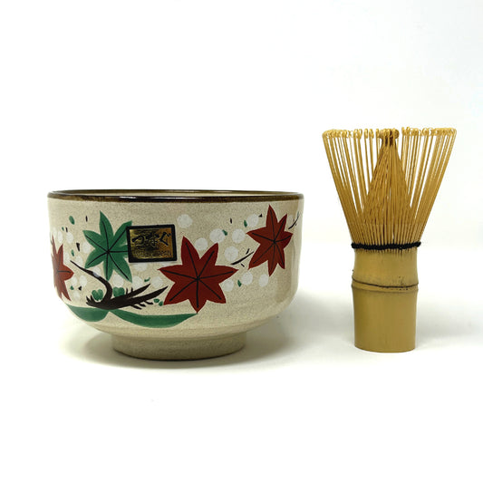 Matcha Cup + Chasen - Momiji