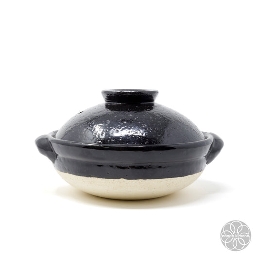 Hot Pot - Tenmoku Black & White (size 6.5)