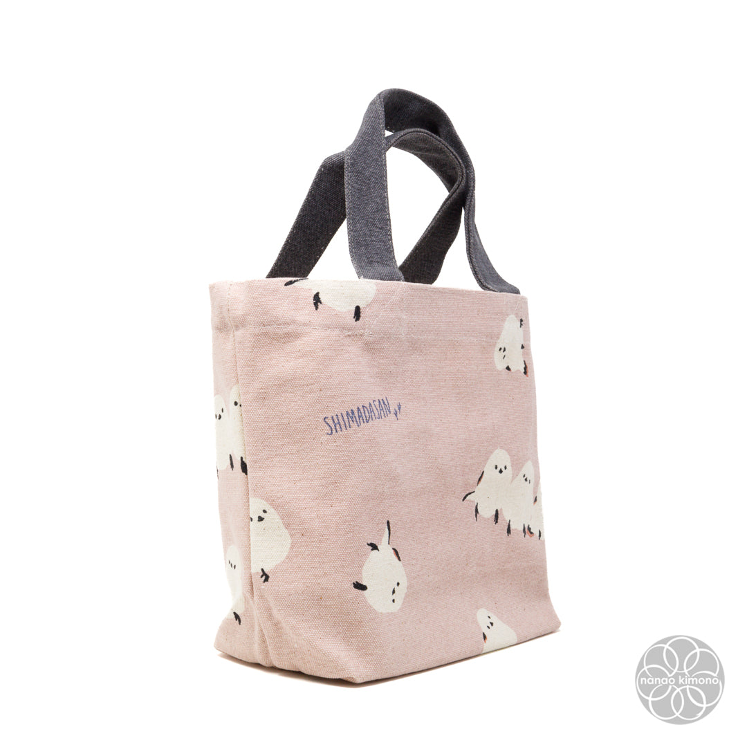 Tote Bag S - Long-tailed Tit Pink