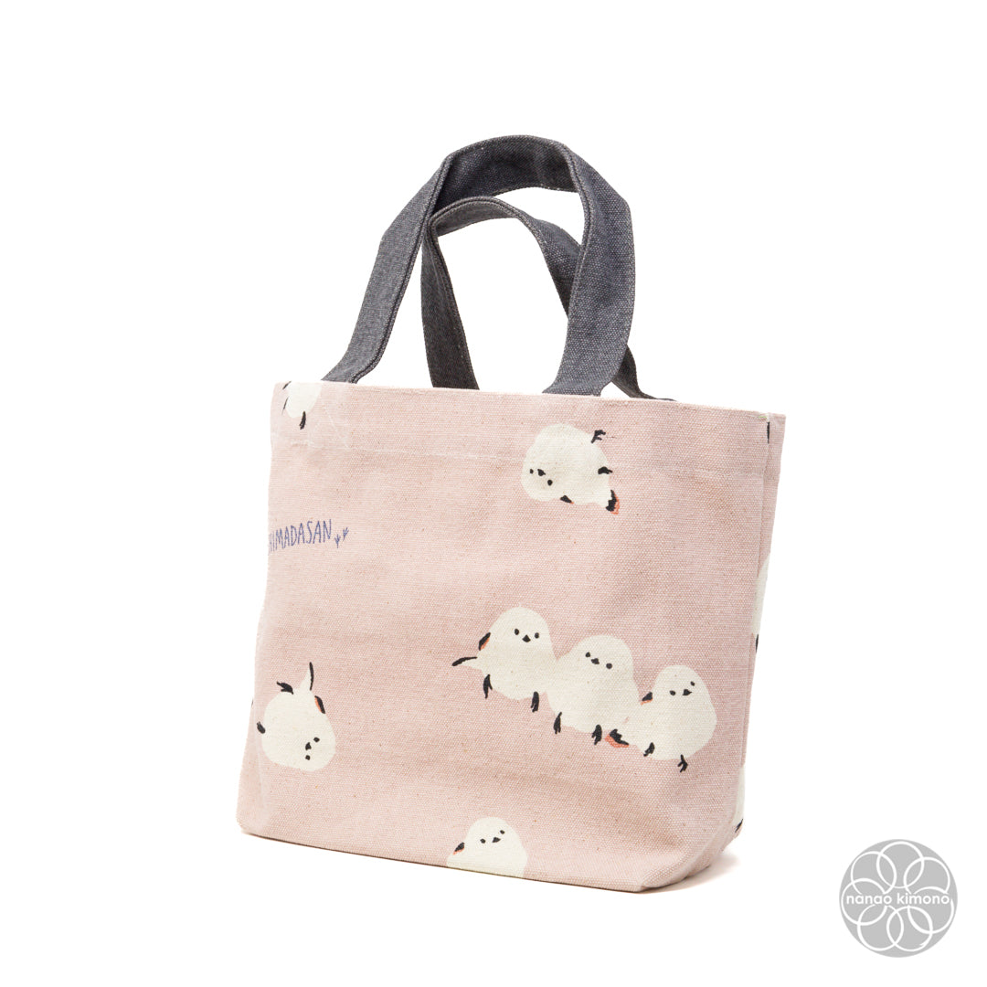 Tote Bag S - Long-tailed Tit Pink