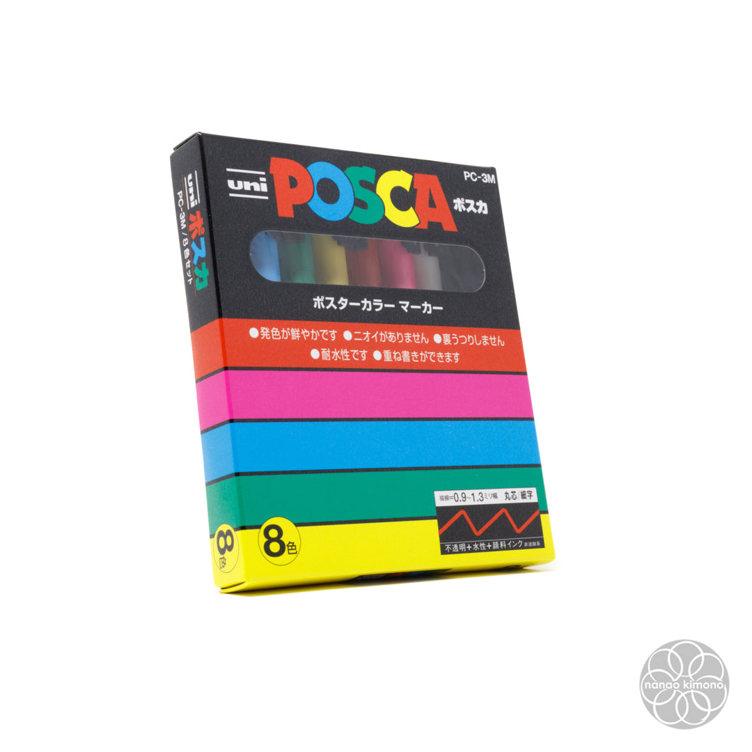 Posca - 8 Colours 0.9-1.3mm