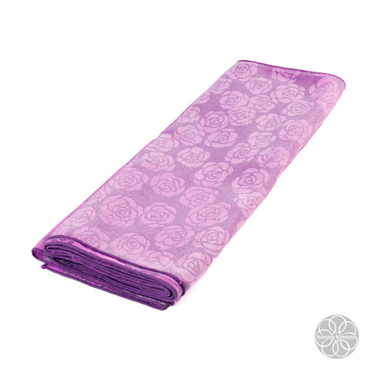 Women's Heko Obi - Purple Roses