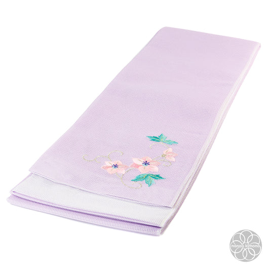 Women's Obi - Flower Purple