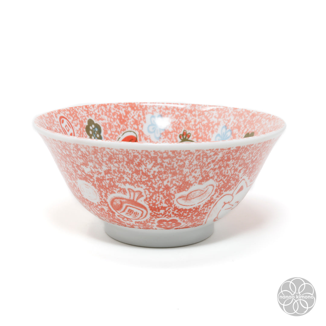 Bowl - Daikichi Maneki Neko Red