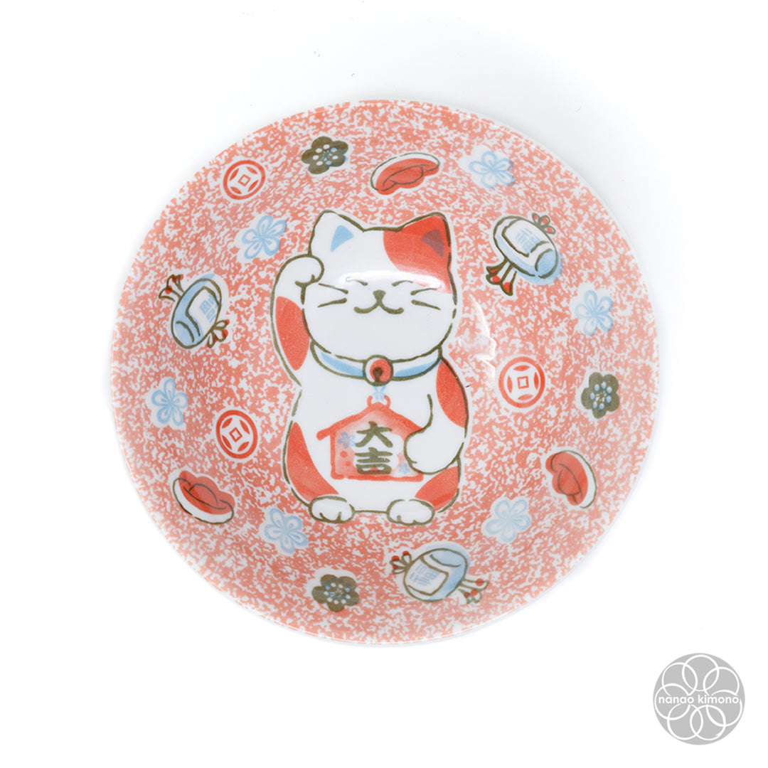 Bowl - Daikichi Maneki Neko Red