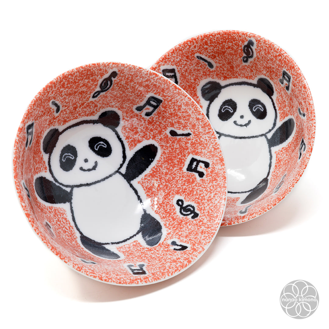 Bowl - Musical Panda Red