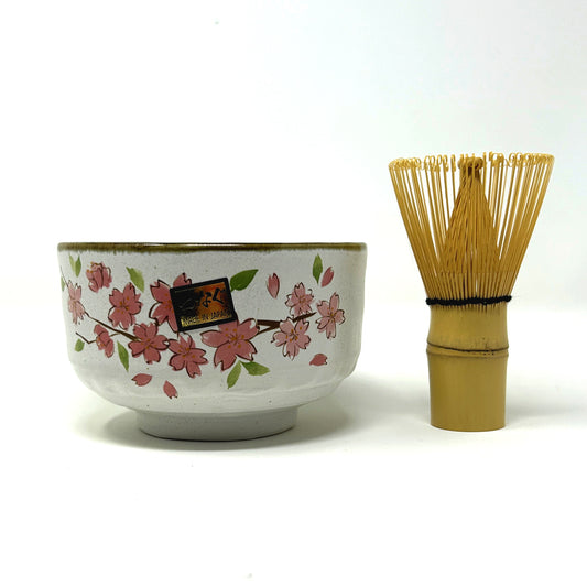 Matcha Cup + Chasen - Sakura
