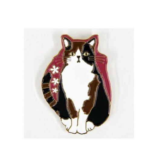 Pin Badge - Sakura Mike Cat